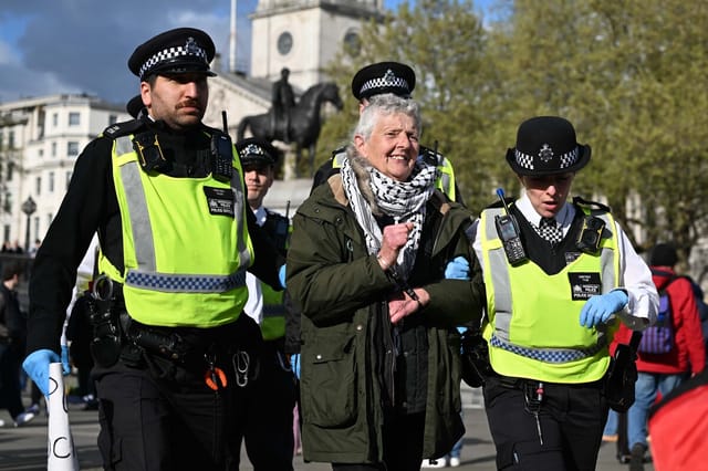 London police arrest 92 protesters backing banned Palestine Action group