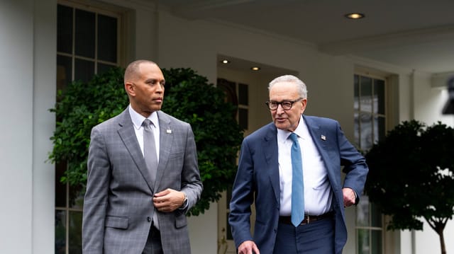 Trump Posts Fake Image of Schumer, Jeffries in Sombreros