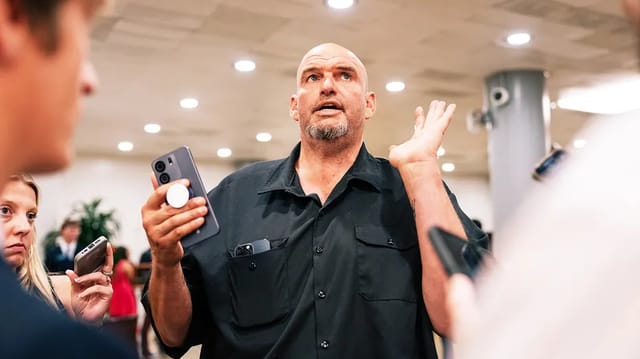 Fetterman Rips Democrats for Reflexive Trump Hatred: 'Can't Resist Worst Impulses'