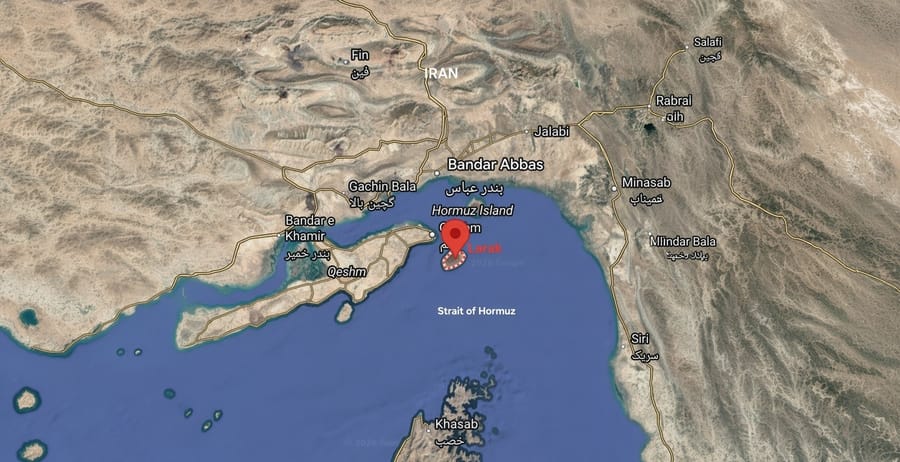 Location of New U.S. strike in Iran