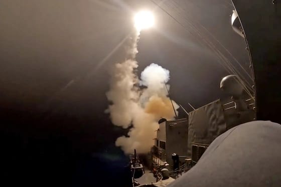 U.S. launches missiles at Iran.