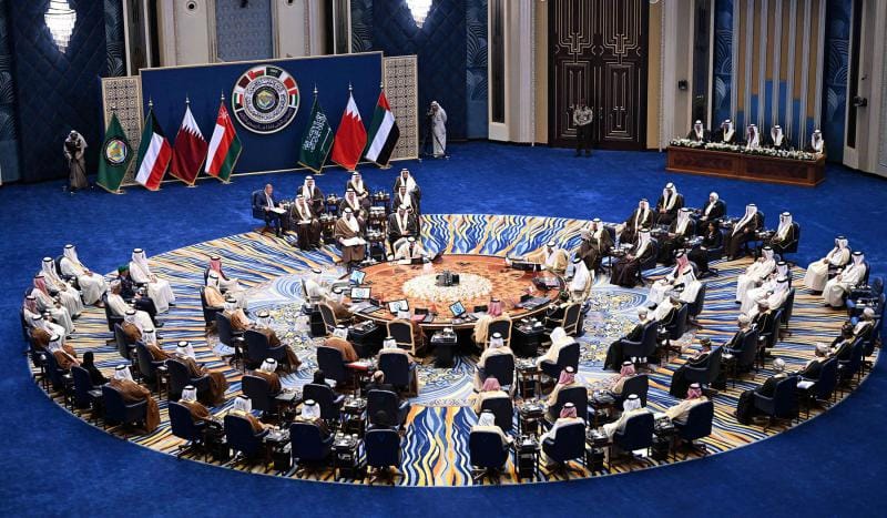 A general view of the 45th Gulf Cooperation Council meeting in Kuwait City of December 1, 2024.