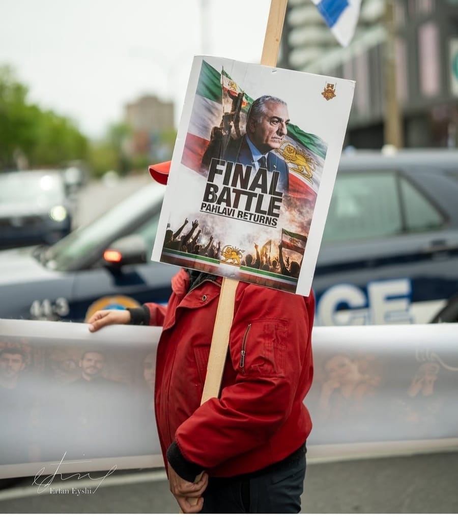 An anti-regime Iranian demonstration in Washington, D.C., January 2026.